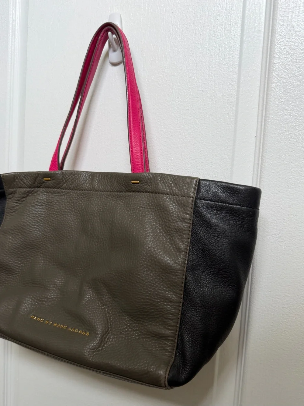 Marc Jacobs What the T min tote color block leather
